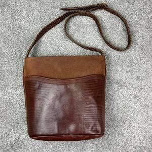 Vintage CeeKlein Accessories Brown Leather crossbody purse